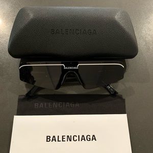 Balenciaga ski rectangle sunglasses